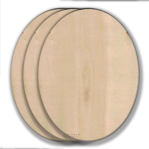 4-in Wooden Shape 1/8" Thick Shape (Flower) Unfinished Plywood Shape Flower Symbol, 3-Pack The Crafts Outlet