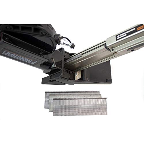 Freeman P50LSLW Lightweight Pneumatic 2-in-1 15.5-Gauge and 16-Gauge 2" Flooring Nailer / Stapler with Flooring Mallet and Interchangeable Base Freeman