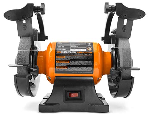 WEN BG4260 2.1-Amp 6-Inch Single Speed Bench Grinder, Orange,black WEN