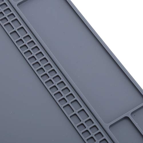 zjchao 9.8 x 13.8 Inch Electronics Repair Work Mat, Non-Slip Rubber Watch Repair Table Pad Watchmaker Maintenance Accessory for Watch Phone Laptop zjchao