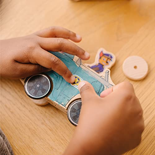 Melissa & Doug PAW Patrol Wooden Vehicles Craft Kit - 3 Decorate Your Own Vehicles, 3 Play Figures Melissa & Doug