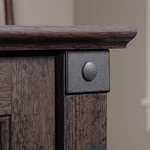 Sauder Carson Forge Computer Desk, Coffee Oak finish Sauder