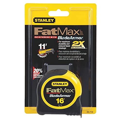 Stanley 33-716 16-Foot-by-1-1/4-Inch FatMax Tape Rule with Blade Armor (2-Pack) STANLEY