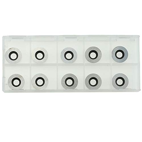 DLtools 1/2”(12mm) Round Tungsten Carbide Insert Replacement Cutter,for Mini/Mid Finishers and Full/Pro Hollowers Wood Turning Tools (10pcs) DL TOOLS