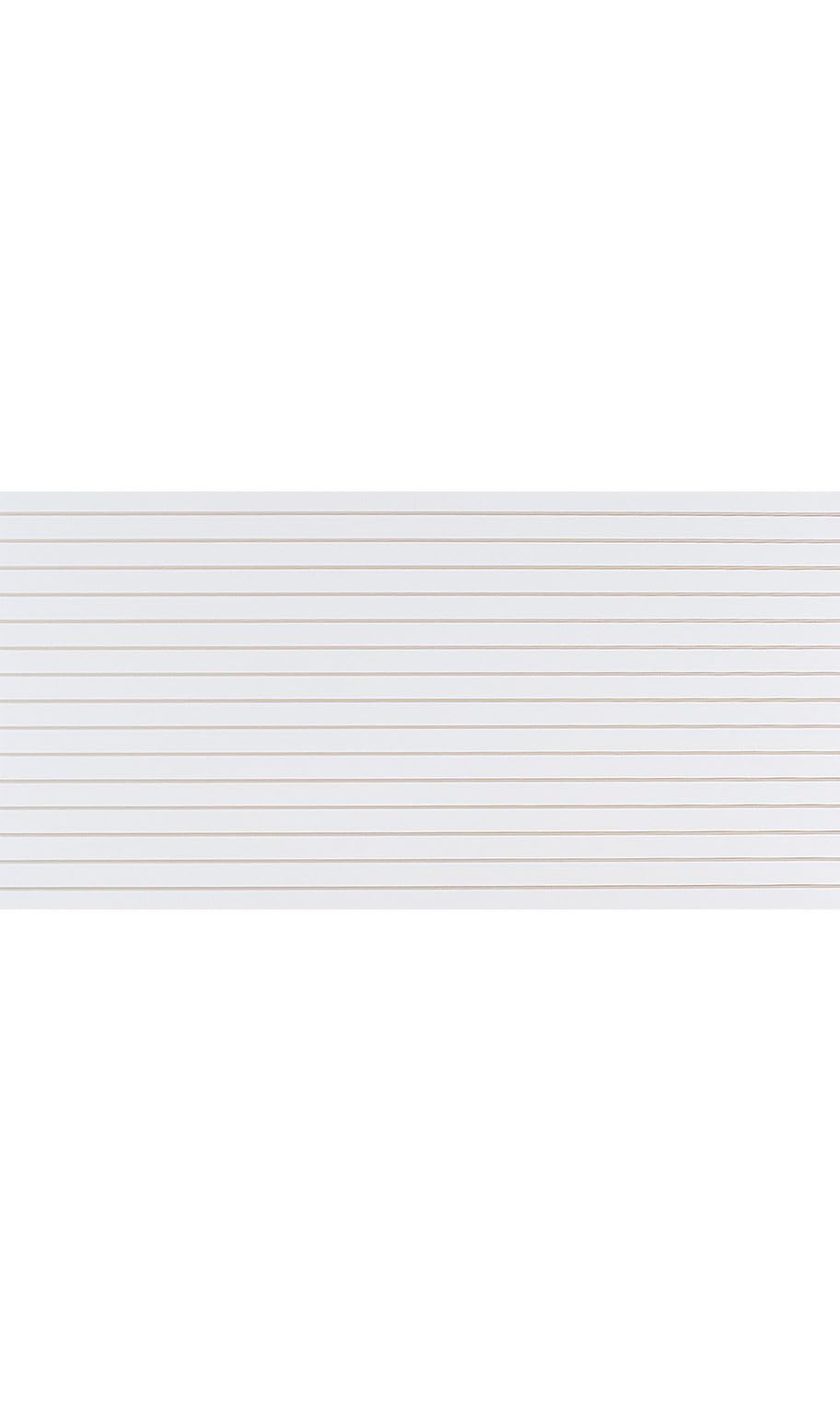 SSWBasics 4 Foot x 8 Foot Horizontal Slatwall Panel (White) SSWBasics