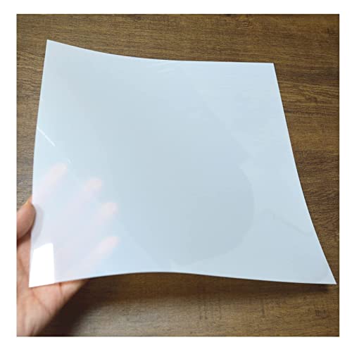BANLTRE 12 Sheets 7.5 mil Mylar Sheet 12 x 12 inch Milky Translucent PET Blank Stencil Making Sheet for Cricut, Silhouette, Cut Tool Template BANLTRE