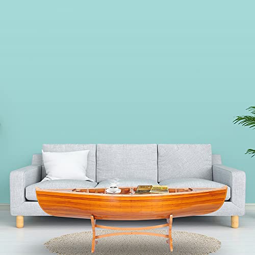 Wooden Boat USA Wooden, 5-Feet Canoe Table, Brown Wooden Boat USA