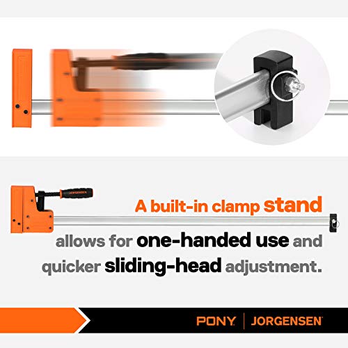 JORGENSEN 36-inch Bar Clamps, 90°Cabinet Master Parallel Jaw Bar Clamp Set, 2-pack Jorgensen