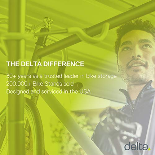 Standing Bike Rack by Delta Cycle - Tool-Free Adjustable Bike Floor Stand for Mountain, Fat Tire, Road Bikes, Freestanding Bike Stand for Garage Delta Cycle & Home