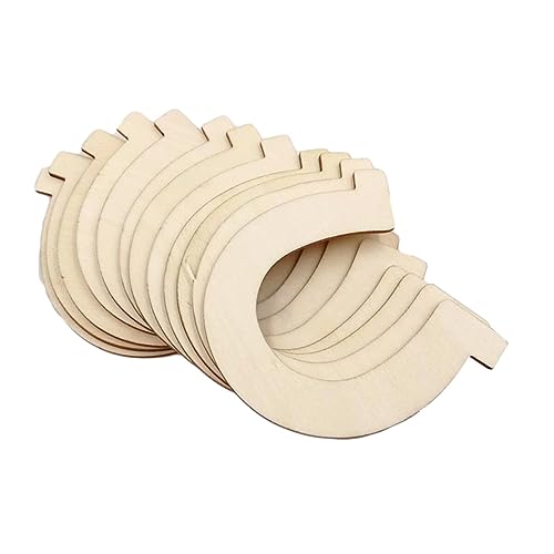 VILLCASE 24pcs Arts and Crafts for Adults Green Gifts Wooden Clothing Rack Boys Craft Horseshoe Wood Chips Wood Slices Hobby Craft DIY Green Wood VILLCASE