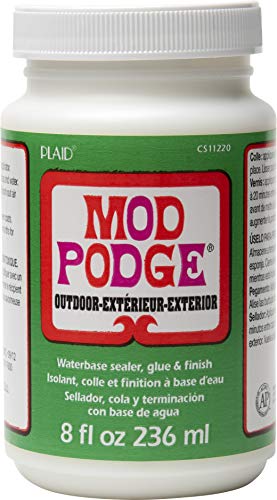 Mod Podge Waterbase Sealer, Glue and Finish for Outdoor (8-Ounce), CS11220 Clear Finish Mod Podge