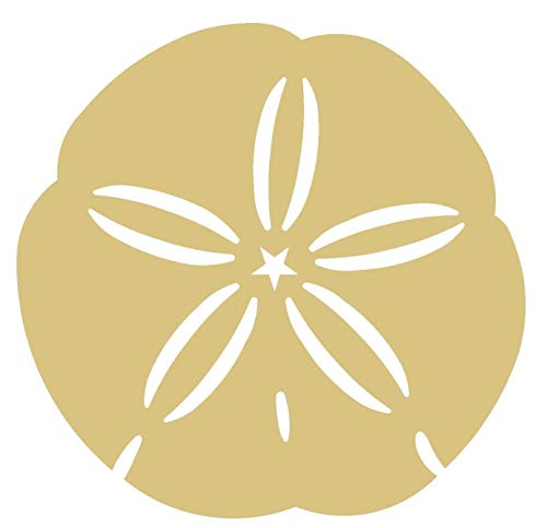 Sand Dollar Cutout Unfinished Wood Summer Decor Beach House Decor Door Hanger MDF Shaped Canvas Style 1 Diverse Woodworking
