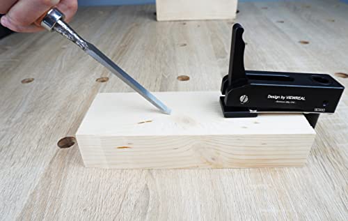 2 Pack 3/4 Inch (19mm) MFT Bench Dog Clamps, Aluminum Alloy Hold Down Clamps for Woodworking with Quick Release, Adjustable Benchtop Clamps for ViewReal