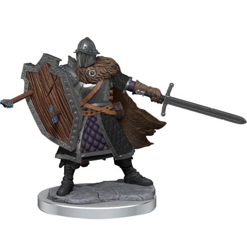 D&D Frameworks: Human Fighter Male - Unpainted and Unassembled WizKids