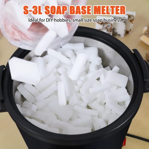 FAST MELT 3L Soap Base Melter - Soap Making Kit with Constant Temperature Control Melter, Quick Pour Spout, Ideal for Homemade Soap Business Fast FAST MELT
