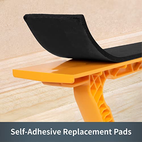 POWERTEC 71451 Deluxe Push Block for Router Tables, Band Saws & Jointers, Dual Ergonomic Handles w/Max Grip, Hand Protection for Woodworking, Safety POWERTEC