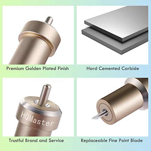 HQMaster Premium Fine Point Blade and Holder Kit Compatible with Explore 3/Air 2/Air/One/Maker 3/Maker Cutting Machine Replacement Blades for Glitter HQMaster