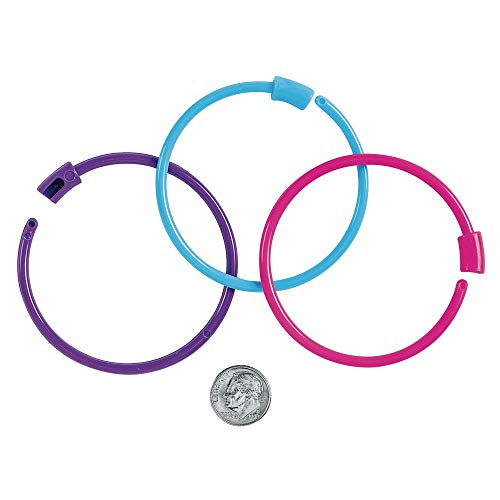 Colorations Pony Bead Bracelets for Kids, Set of 24, 3 Colors, 1/4 Diameter, Snap Closure, Jewelry, Gifts, Arts & Crafts, Wearables, Reusable (Item # - WoodArtSupply