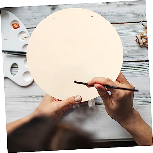 Operitacx 2 Sets DIY Door Hanging Sign Unfinished Wood Sign Unfinished Wood Crafts Blanks Decorative Wood Plaque DIY Crafts Blank Sign Unfinished Operitacx