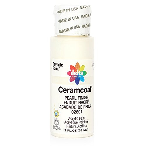 Delta Creative Ceramcoat Metallic and Pearl Acrylic Paint in Assorted Colors (2 oz), , Pearl Finish Delta Creative