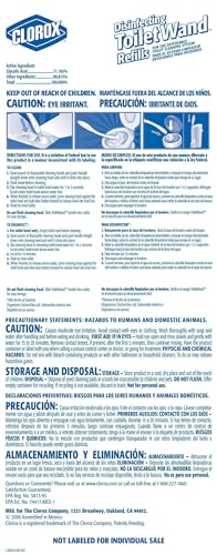 Clorox ToiletWand Disinfecting Refills, Disposable Wand Heads - 30 Count (Package May Vary) Clorox