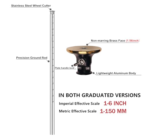 YOSELIN Wheel Marking Gauge,2 Wheel Cutter,Wood Scribe Tool,Marking Tool,Woodworking Gauges,Marking Guide,Woodworking Tools Scriber for YOSELIN
