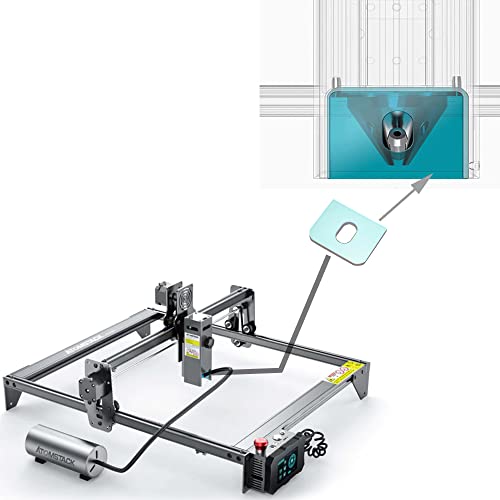 ATOMSTACK Filter Panoramic Glass with Air Assist Hole Protective Covers Replacement for ATOMSTACK A10 Pro/ S10 Pro/ X7 Pro Laser Engraver,2 Pack JQlabeit