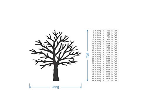 Jess and Jessica Wooden Tree Shape Cutout, Home Decor, Unfinished Jess and Jessica