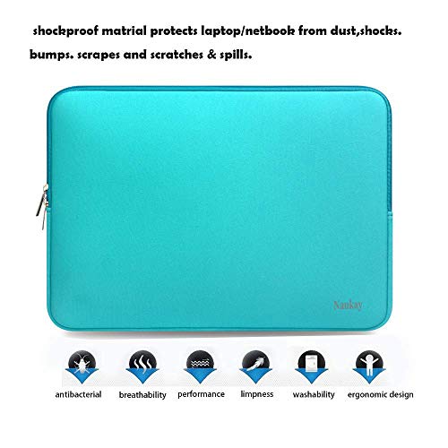 Naukay 15.6 Inch Laptop case Bag,Against dust Resistant Neoprene Notebook Computer Pocket Sleeve/Tablet Briefcase Carrying Bag Compatible 15-15.6 Naukay