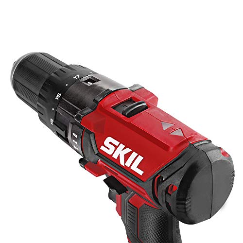SKIL 20V 1/2 Inch Hammer Drill, Includes 2.0Ah PWRCore 20 Lithium Battery and Charger - HD527802 Skil