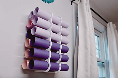 ArtBin 6864AS Vinyl Storage Rack, Stores 12 Vinyl Rolls, White ArtBin