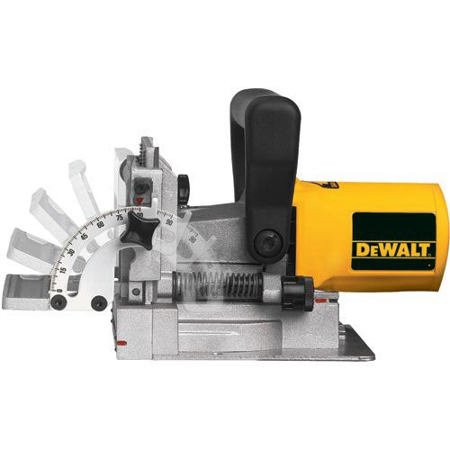 DEWALT Biscuit Joiner, 6.5 Amp, 10,000 RPM, Retractable 45 Degree Notch, For Depth Spots (DW682K),Yellow DEWALT