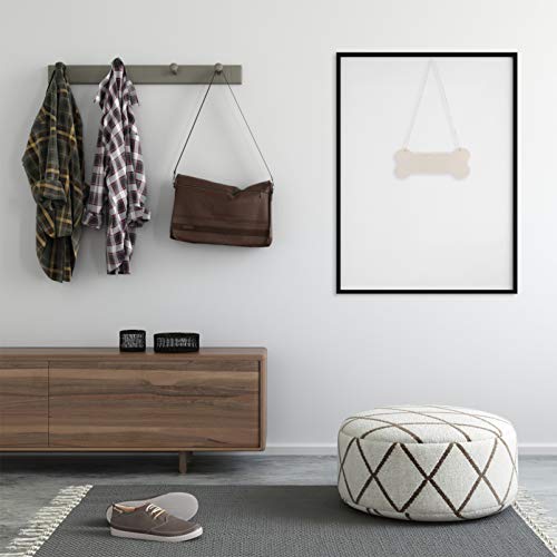 ARTIBETTER Dog Bone Wood Sign Blank Wooden Plaque Unfinished Wood DIY Crafts Hanging Sign for Puppy Pet House Door Wall Decoration 20pcs ARTIBETTER