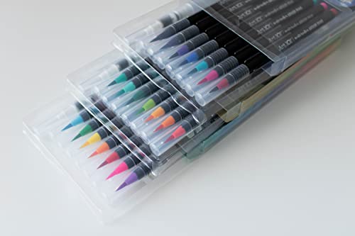 Art 101 Creative Tools Brush Pens, Assorted, 8 Pens/Pack, 3 Packs/Carton (73024) Art 101 USA