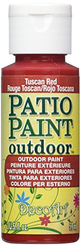 DecoArt Patio Paint 2-Ounce Tuscan Red Acrylic Paint DecoArt