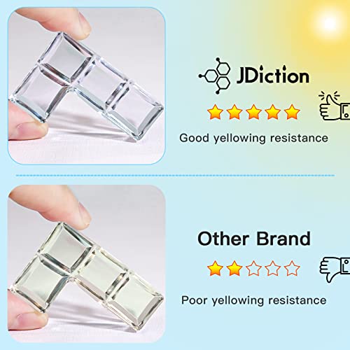 JDiction UV Resin, Upgrade 300g Low Viscosity Hard Thin UV Resin with Super Crystal Clear Resin Kit for Jewelry, Casting, Coating and DIY Craft JDiction