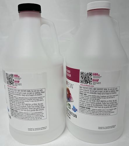 ArtResin - Epoxy Resin - Clear - Non-Toxic - 1 gal (0.5 gal Resin + 0.5 gal Hardener) (3.78L) ArtResin