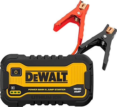 DeWalt DXAELJ16 1600 Peak Amp Jump Starter Battery Booster with USB Power Station DEWALT