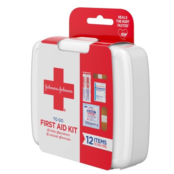 Johnson & Johnson First Aid To Go Kit (Set of 12 Piece ) Band Aid
