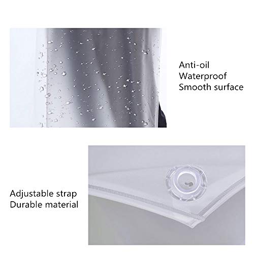 BESTEASY Waterproof Plastic Apron Transparent PVC, 47"x27.5" Keeps You Clean and Dry When Dishes Washing Kitchen Cooking Lab Work Heavy Duty Work BESTEASY