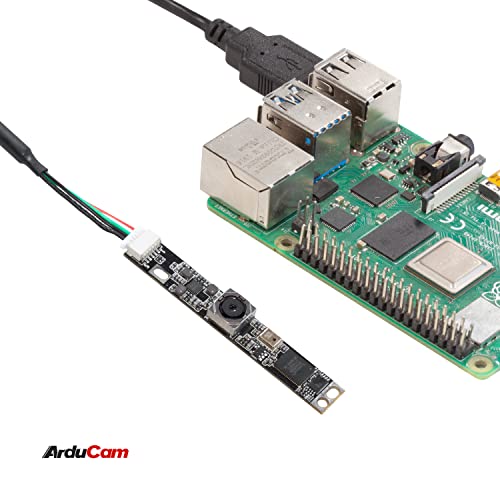 Arducam 8MP Autofocus USB Camera, IMX179 USB 2.0 Lightburn Camera with Microphone, Ultra HD Embedded USB Camera for PC and Raspberry Pi, Compatible Arducam