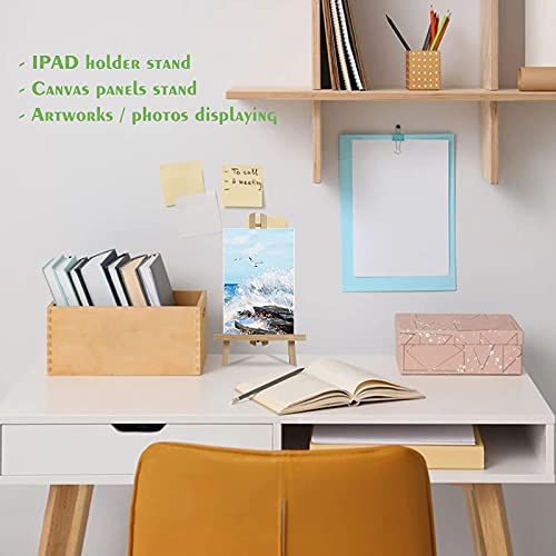 CONDA 6 Pack 16" Tabletop Display Easel, Portable A-Frame Tripod Display Easel for Painting Party & Displaying Canvases, Photos, Display Tripod conda