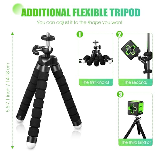 Laser Level with Stand, 50 ft Cross Line Laser, 4 Brightness Adjustment, IP54 Waterproof Self leveling and Manual Mode, Laser Level Tool with 360 Dreyoo