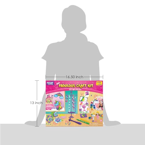 Imagimkake Fabulous Craft Kit | Creative Toy and DIY Set for Kids, Arts and Crafts for Kids | Christmas Gifts for Kids, Craft Kits for Kids, Gifts Imagimake