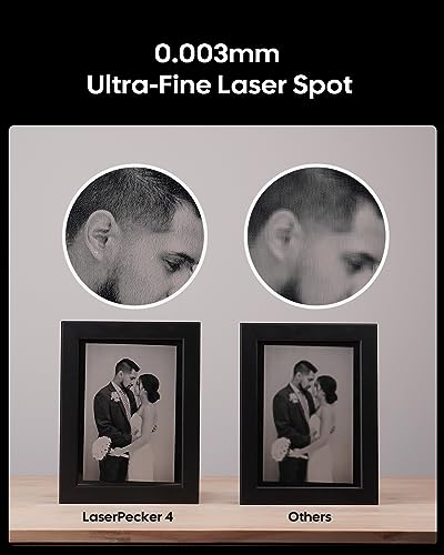 LaserPecker 4 Dual Laser Engraver, Large Working Area Portable Laser Engraving Machine with Lightning Speed & High Resolution, Diode & Pulsed LaserPecker