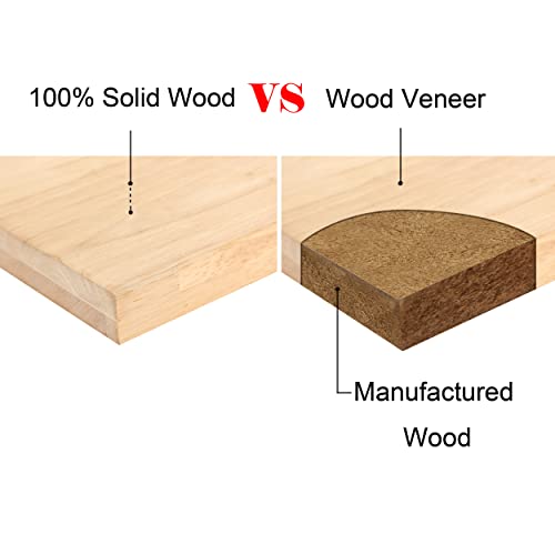 eHemco Solid Hard Wood X Back Kids Chair, Unfinished, Set of 2 eHemco