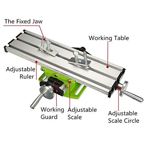 YEEZUGO Multifunction Worktable Milling Working Table Milling Machine Compound Drilling Slide Table For Bench Drill Lukcase