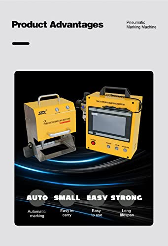 US Stock 100W Portable Pneumatic Engraver Dot Peen Marking Machine 120X50mm(4.7X2inch) Engraving Area WTTTOOLS