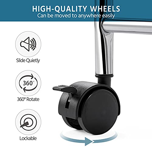 Yaheetech 12 Drawers Rolling Storage Cart Multipurpose Movable Organizer Cart Storage Bin Trolley Tools Scrapbook Paper Organizer on Wheels, White Yaheetech