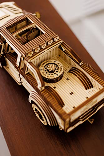 Wood Trick 3D Mechanical Pickup Truck Puzzle Kit – Build Your Own Wooden SUV Model Wood Trick